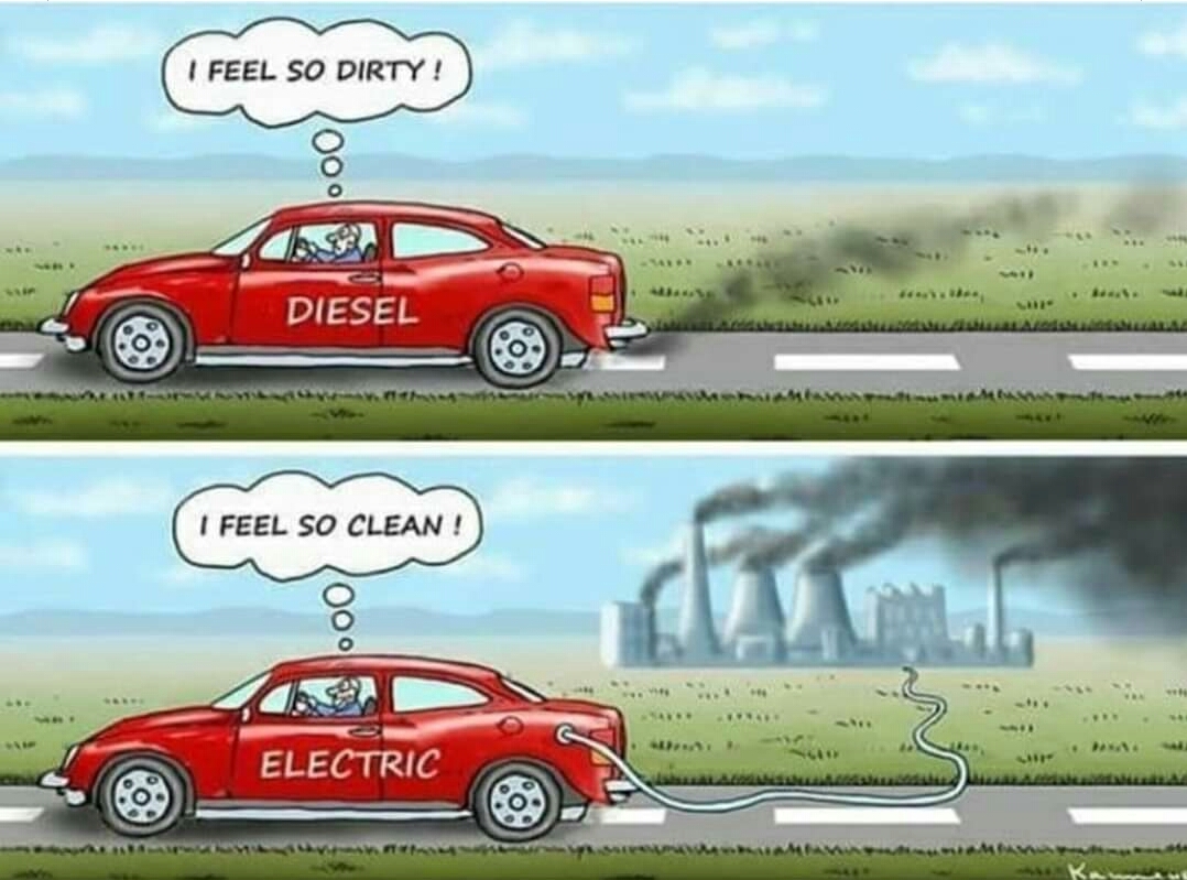 E vehicles causes more pollution